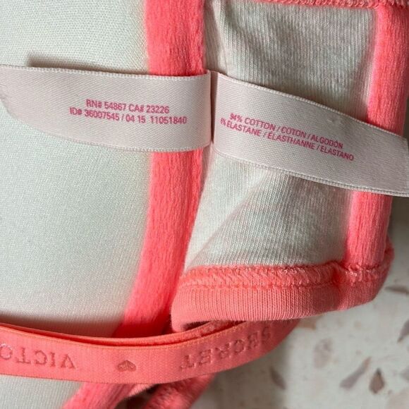 Victorias Secret Front Close Strappy Back Push-Up Padded Bra 34C Coral Multi - Picture 7 of 13